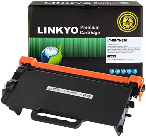 linkyo compatible toner cartridge replacement for brother tn850 tn 850 tn820 black high yield