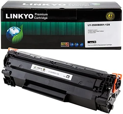 linkyo compatible toner cartridge replacement for canon 128 black